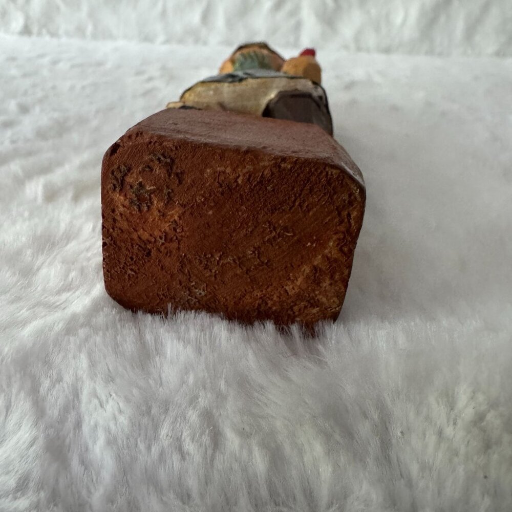Vintage Handcrafted Wooden Sea Captain Figurine With Parrot Peg Leg Bottle Rum - Picture 6 of 8